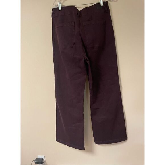 PAIGE Womens 30 Brooklyn Double Button Fky High Rise Wide Leg Jeans Vintage - Picture 8 of 10